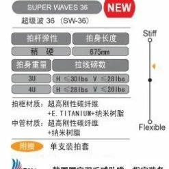 Victor Super Waves 36 Badminton Racquet -Badminton Rackets Shop SW 36 4